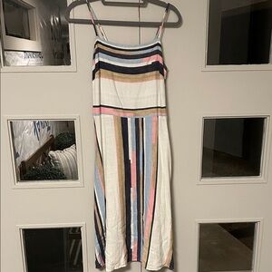 Universal Thread Multicolor Striped Midi Dress